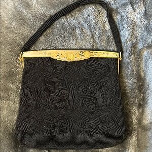 Vintage La Regale with Italian beads bag with floral closure.L@@k!